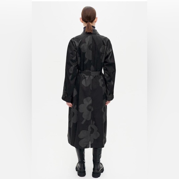 Marimekko NWT Rosi Juhlaunikko Trench Coat Large - Picture 2 of 11